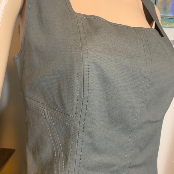 Beautiful lined charcoal, gray dress - Picture 4 of 10